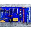 Triton Products (1) 18 In. W x 36 In. H Blue Epoxy 18-Gauge Steel Square Hole Pegboard 18 pc. LocHook Assortment LB18-1BH-KIT